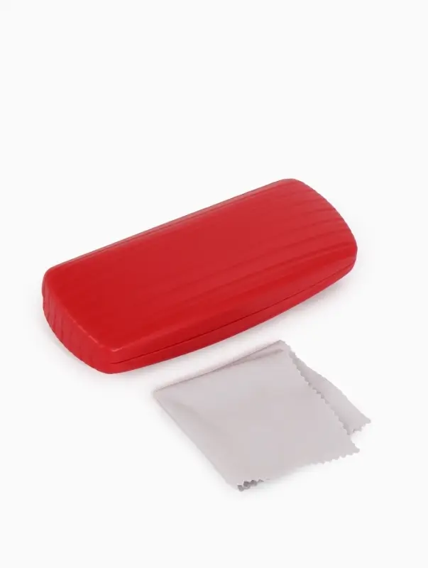 Футляр для очков Июнь2501, 16*6,5*3,5 см, хлопушка, красный