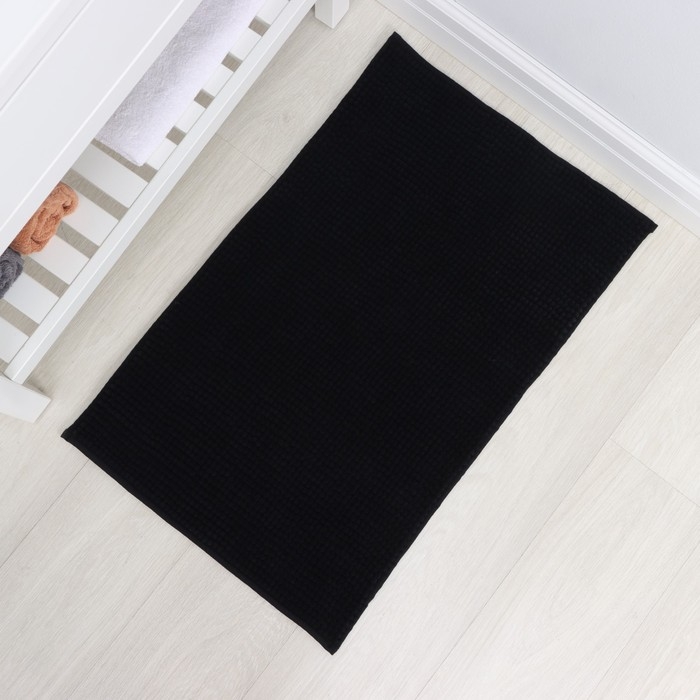 Коврик для дома LaDо́m, букли, плотность 1000 г, 50&times;80 см, цвет графитовый