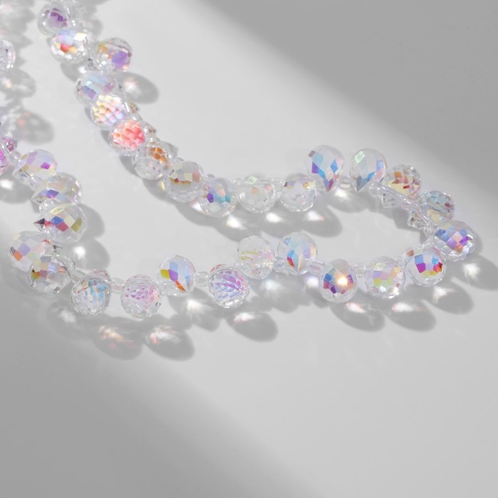 Чокер &laquo;Блеск&raquo; яркие бусины, цвет радужный в серебре, 33 см