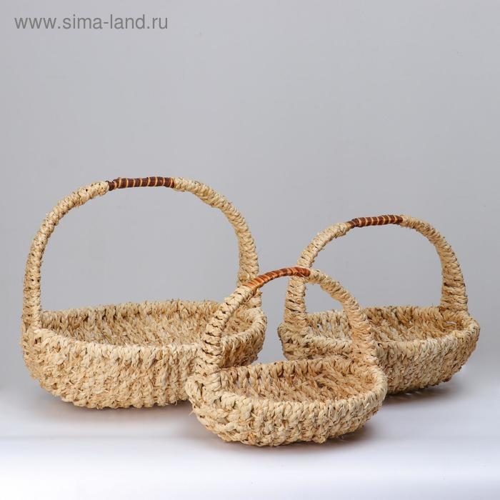 Набор корзин из 3-х шт. Big :D 35 Н 13/37, D 28 h 13/27, D 23 H см. Набор корзин из 3-х шт. Big :D 35 Н 13/37, D 28 h 13/27, D 23 H см.