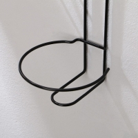 Подвес для кашпо настенный &laquo;Прямая-3&raquo;, d = 16 см, чёрный