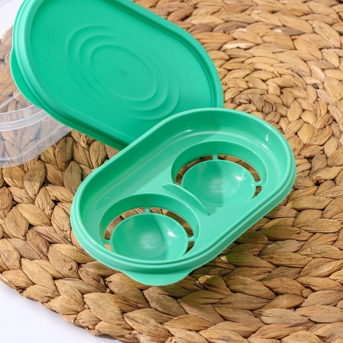 Сепаратор для яиц Доляна, 15,5&times;9,5&times;7 см, цвет мятный