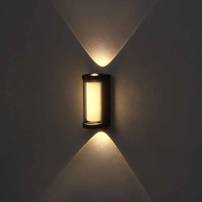 Светильник фасадный &laquo;Лампа&raquo;, FSD-061, 8 Вт, 3000К, IP65, 220 В, пластик, черный