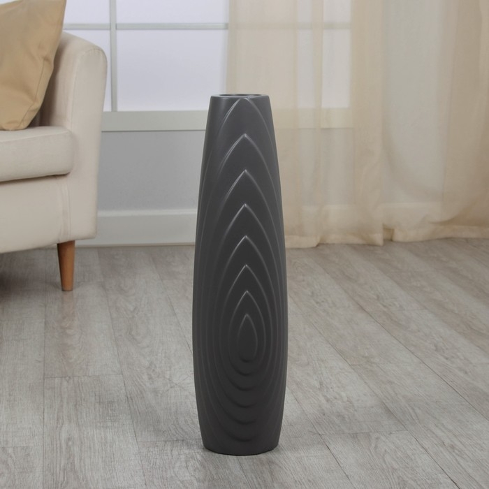 Ваза керамика напольная Ваза керамика напольная "Лайонел" 58 см, серый