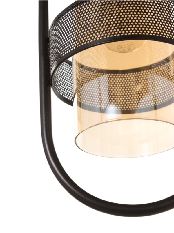 Светильник "Линда" 1х40Вт Е27 черный 15х15х31(+100)см