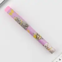 Ручка шариковая синяя паста 0.7 мм с колпачком &laquo;Котики&raquo; пластик