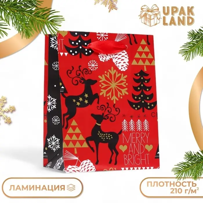 Пакет ламинированный &laquo;Новогодний настрой&raquo; 11.5&times;14.5&times;6 см