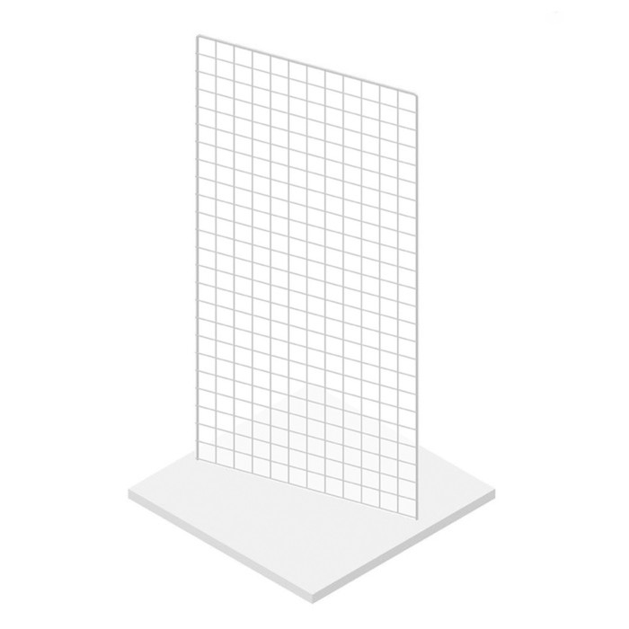 Сетка 1200&times;600 с П-образной окантовкой 6 мм, пруток - 4 мм, цвет белый