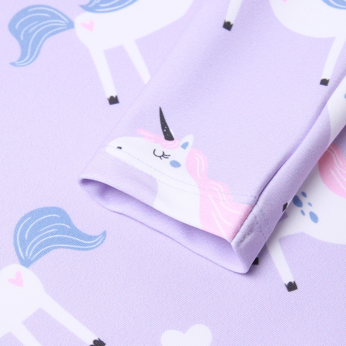 Купальник детский KAFTAN Купальник детский KAFTAN "Единороги", рост 122-128 см, лиловый