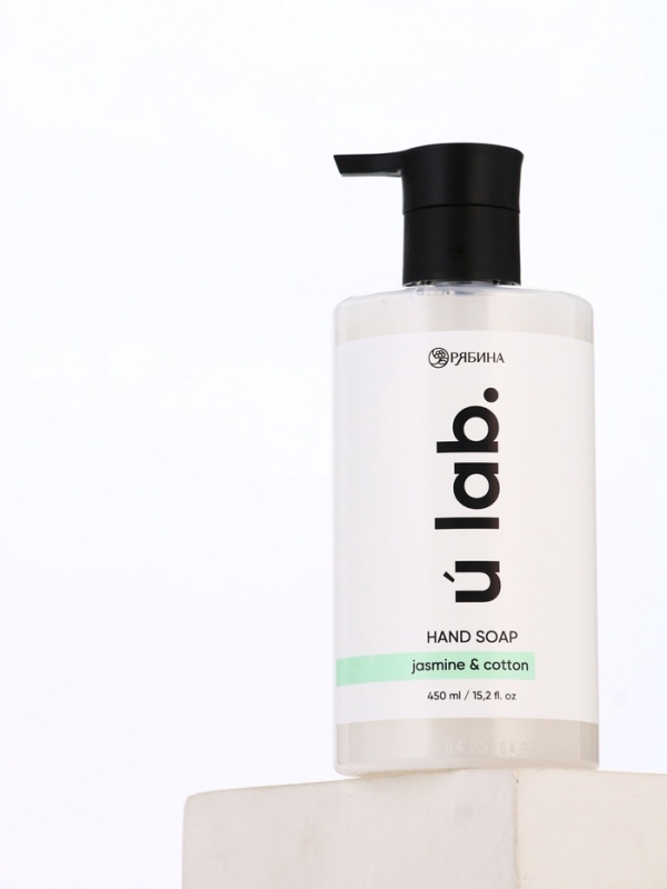 ULAB Жидкое мыло с ароматом хлопок-жасмин, 450 мл