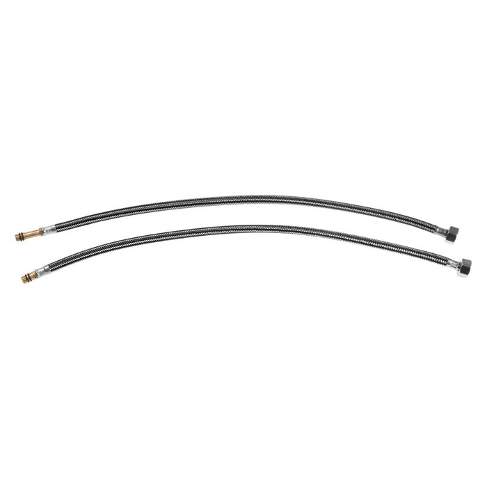 Подводка гибкая для смесителя ZEIN, фибро-нейлон, 1/2 Подводка гибкая для смесителя ZEIN, фибро-нейлон, 1/2", М10, 60 см, набор 2 шт, черная