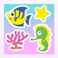 Игрушка-сюрприз &laquo;Сердце океана&raquo;, кукла с браслетом и наклейками, МИКС