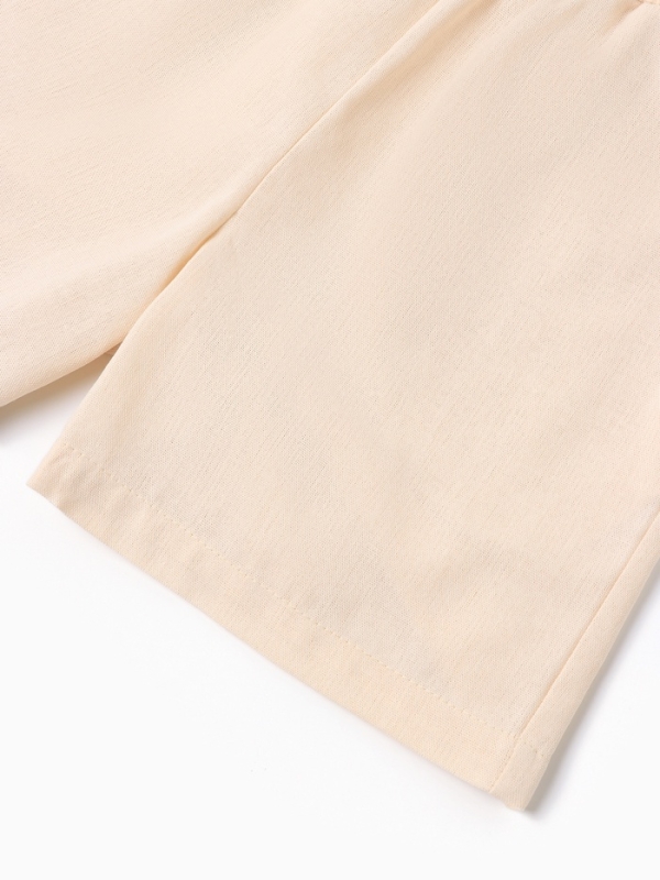 Пижама (рубашка и шорты) для мальчика MINAKU: Home collection, цвет бежевый, рост 128 см Пижама (рубашка и шорты) для мальчика MINAKU: Home collection, цвет бежевый, рост 128 см