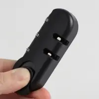 Замок кодовый для чемодана, с креплениями, 3.3&times;8.3&times;1.8 см, цвет чёрный