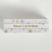 Коробочка для макарун новогодняя &laquo;Снежинки&raquo;, 18&times;5.5&times;5.5 см