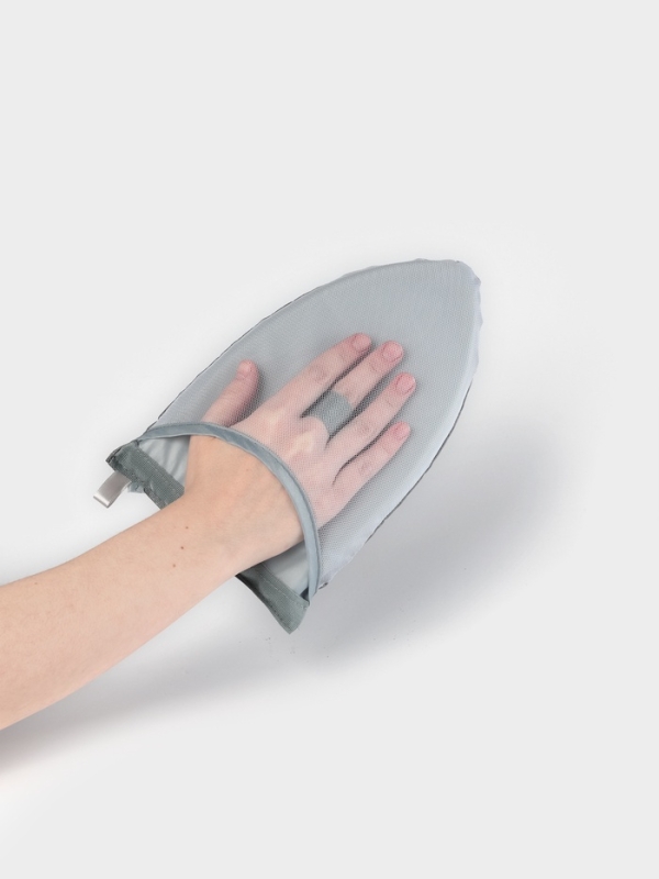 Варежка для отпаривания одежды, серая