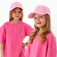 Кепка детская для девочки, цвет розовый рр 54см Кепка детская для девочки, цвет розовый рр 54см