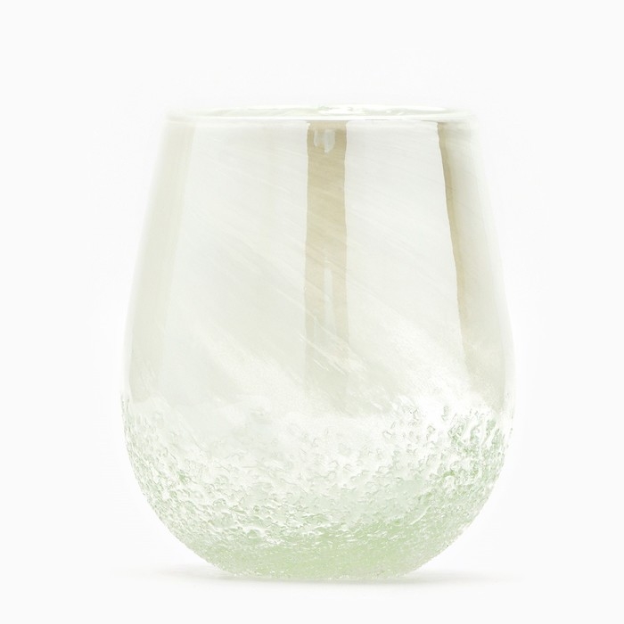 Ваза для цветов &laquo;Нежность&raquo; из цветного стекла 15&times;14&times;14 см