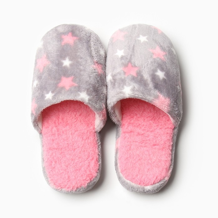 Тапочки женские размер 36-37, цвет серый Тапочки женские размер 36-37, цвет серый