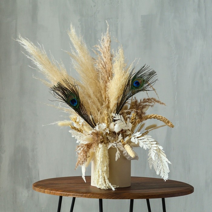 Набор перьев павлина для декора 2 шт. Набор перьев павлина для декора 2 шт.