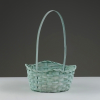 Набор корзин, 19х7,5х9,5/31 см, 22х9х11/34 см, 24х9х11,5/35 см, 3 шт, зелёные, бамбук