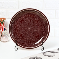 Ляган узбекский Риштанская керамика "Узоры " для плова, 28 см, в подарочной упаковке, МИКС Ляган узбекский Риштанская керамика "Узоры " для плова, 28 см, в подарочной упаковке, МИКС