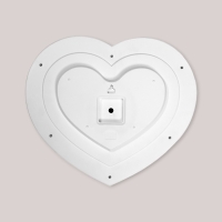 Зеркало настенное "Сердце" ,41х35 см, белый с золотом Зеркало настенное "Сердце" ,41х35 см, белый с золотом