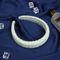 Ободок для волос "Жаннет" стиль, 3 см, зелёный Ободок для волос "Жаннет" стиль, 3 см, зелёный