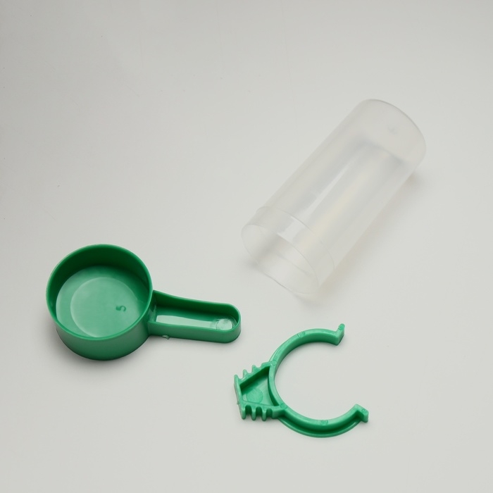 Поилка/кормушка для птиц 3 х 9 см, 60 мл, зелёная