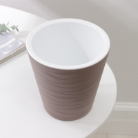 Кашпо для цветов со вставкой &laquo;Валенсия&raquo;, 2 л, цвет мокко