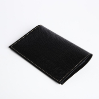 Обложка для паспорта, 5 карманов для карт, чёрный