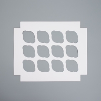 Коробка складная на 12 капкейков с окном &laquo;С Новым годом!&raquo; 32.8 х 25.6 х 10 см, Новый год