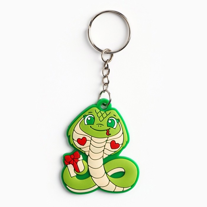 Брелок новогодний, для ключей, резиновый &laquo;Новогодний&raquo;, микс, 4 шт