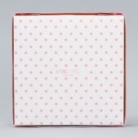 Коробка для конфет, кондитерская упаковка, 9 ячеек, &laquo;Сладости&raquo;, 14.7 х 14.7 х 3.5 см