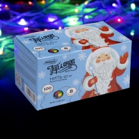 Гирлянда «Нить» 10 м, IP20, белая нить, 100 LED, свечение мульти, 8 режимов, 220 В Гирлянда «Нить» 10 м, IP20, белая нить, 100 LED, свечение мульти, 8 режимов, 220 В