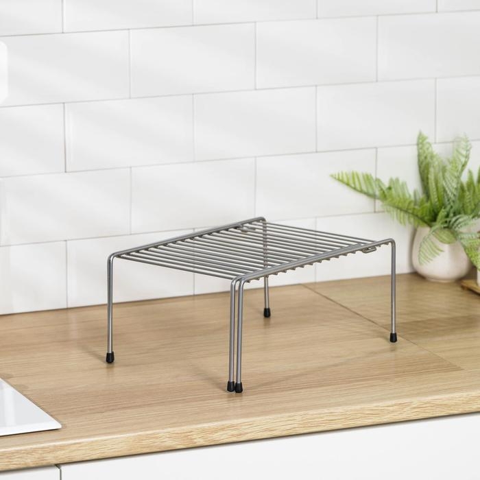 Полка раздвижная для шкафа, 36-62&times;22&times;15 см, цвет хром