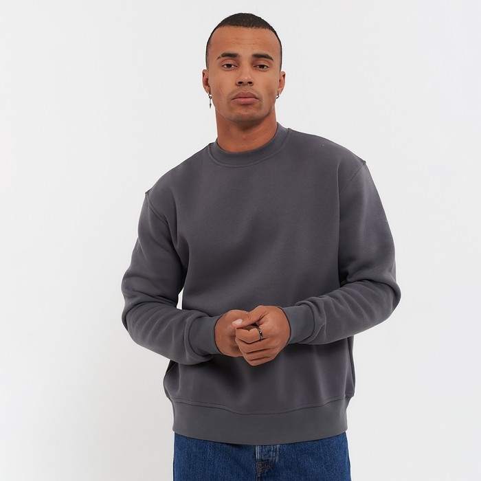 Свитшот мужской НАЧЁС, цвет тёмно-серый, размер 48 (L) Свитшот мужской НАЧЁС, цвет тёмно-серый, размер 48 (L)