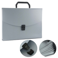 Папка-портфель А4 Calligrata, 13 отделений, 700 мкм, до 300 листов, серая Папка-портфель А4 Calligrata, 13 отделений, 700 мкм, до 300 листов, серая