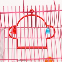 Клетка для птиц укомплектованная Bd-2/1d, 32 х 22 х 45 см, розовая Клетка для птиц укомплектованная Bd-2/1d, 32 х 22 х 45 см, розовая