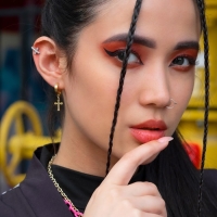 Серьги-кольца &laquo;Крестики&raquo; мини, d=1,3 см, цвет золото