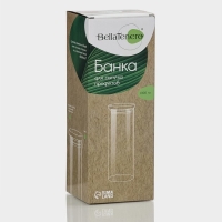 Банка стеклянная для сыпучих продуктов с бамбуковой крышкой &laquo;Эко&raquo;, 1,9 л, 10&times;28,5 см