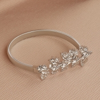 Подхват для штор &laquo;Ветвь&raquo;, 8 &times; 2,5 см, 23,5 см, цвет серебряный