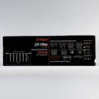 Гирлянда &laquo;Сосульки&raquo; 2.1 &times; 0.3 м, IP65, прозрачная нить, 216 LED, свечение белое с эффектом стекания, 24 В