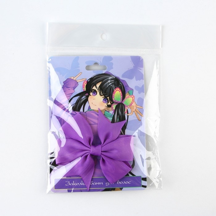 Заколка для волос с бантом аниме &laquo;Милая&raquo;, 2 х 8 х 8 см