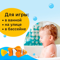 Аквариумная рыбка &laquo;Клоун&raquo;, плавает в воде, работает от батареек