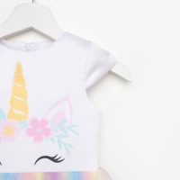 Платье детское "Единорог" KAFTAN, р. 32 (110-116 см) Платье детское "Единорог" KAFTAN, р. 32 (110-116 см)