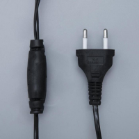 Гирлянда &laquo;Бахрома&raquo; 4 &times; 0.6 м, IP44, тёмная нить, 180 LED, свечение белое, мерцание белым, 220 В