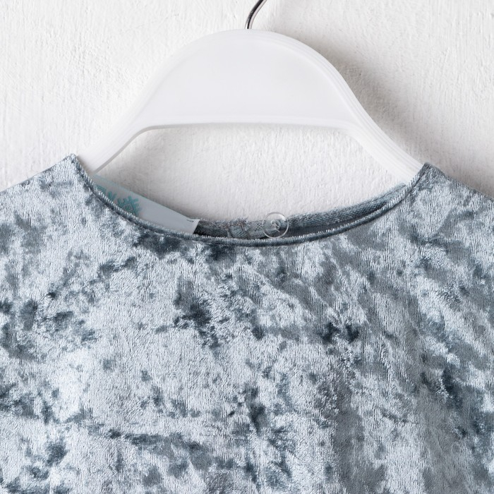 Платье для девочки нарядное KAFTAN Платье для девочки нарядное KAFTAN "Куколка", серо-голубой, рост 110-116, р.32