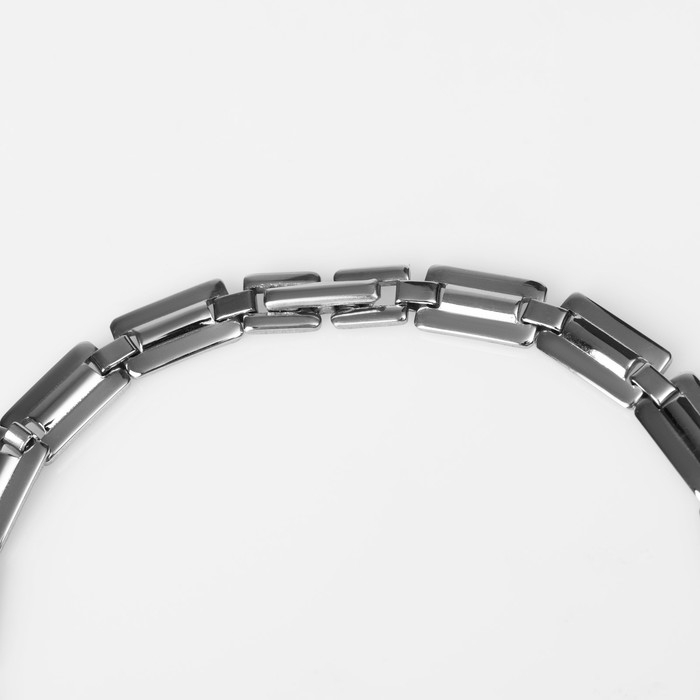 Браслет мужской &laquo;Стальной&raquo; змейка, цвет серебро, 18 см