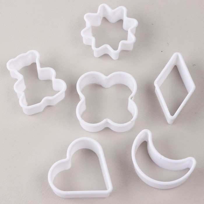 Набор форм для печенья &laquo;Нежность&raquo;, 6 шт, пластик